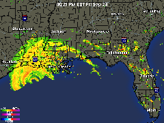 Radarov data Texas a Louisiana.